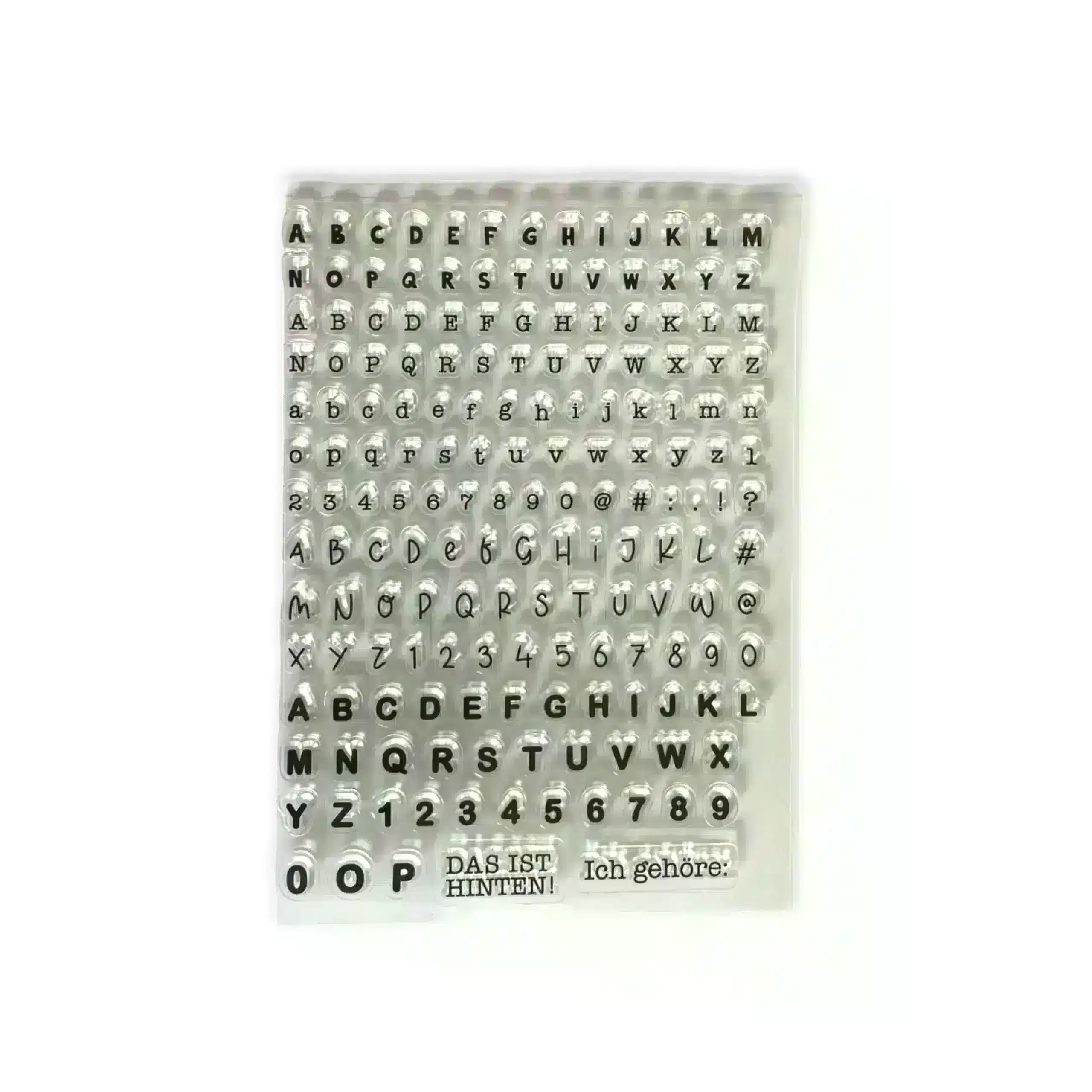 Stempelset Buchstaben