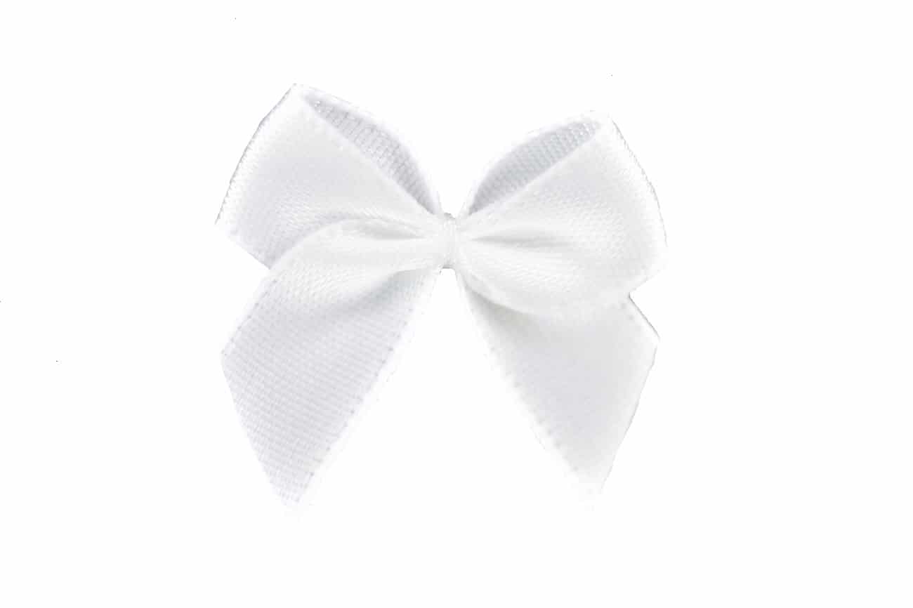 Schleife klein weiss