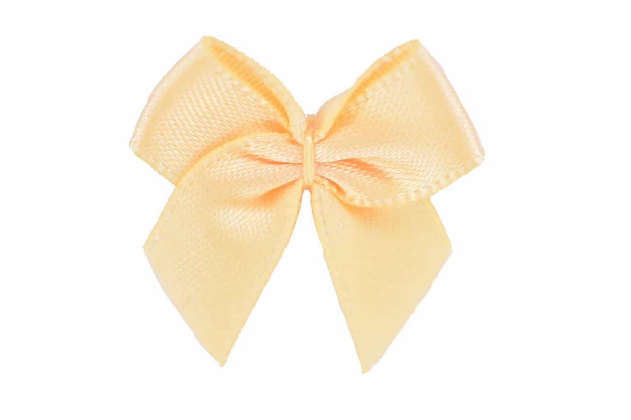 Schleife klein Pastellgelb