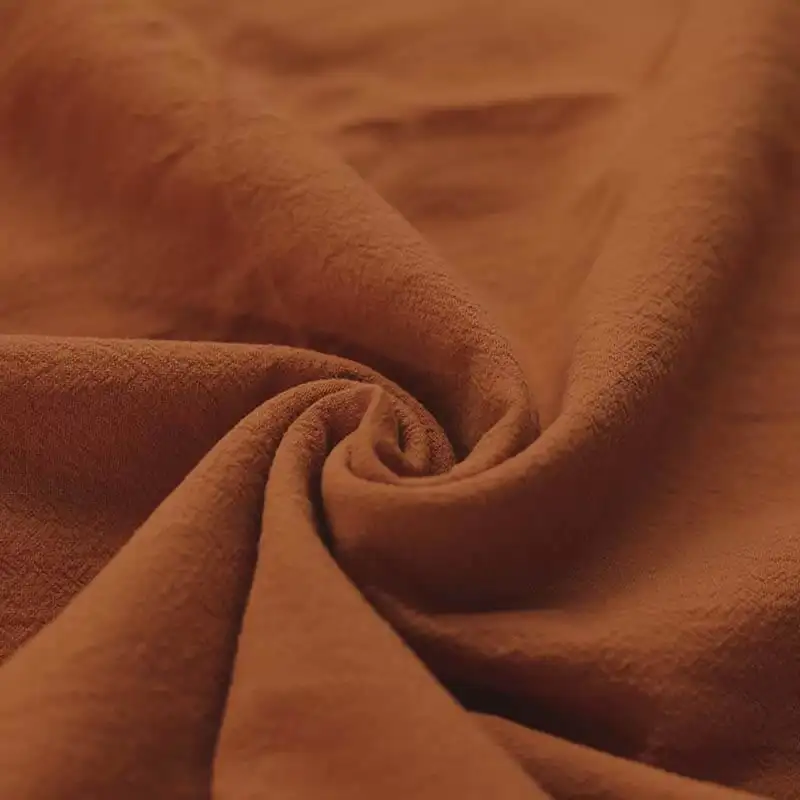 vorgewaschener Baumwollstoff Cognac perfekt um Kinderkleidung zu nähen