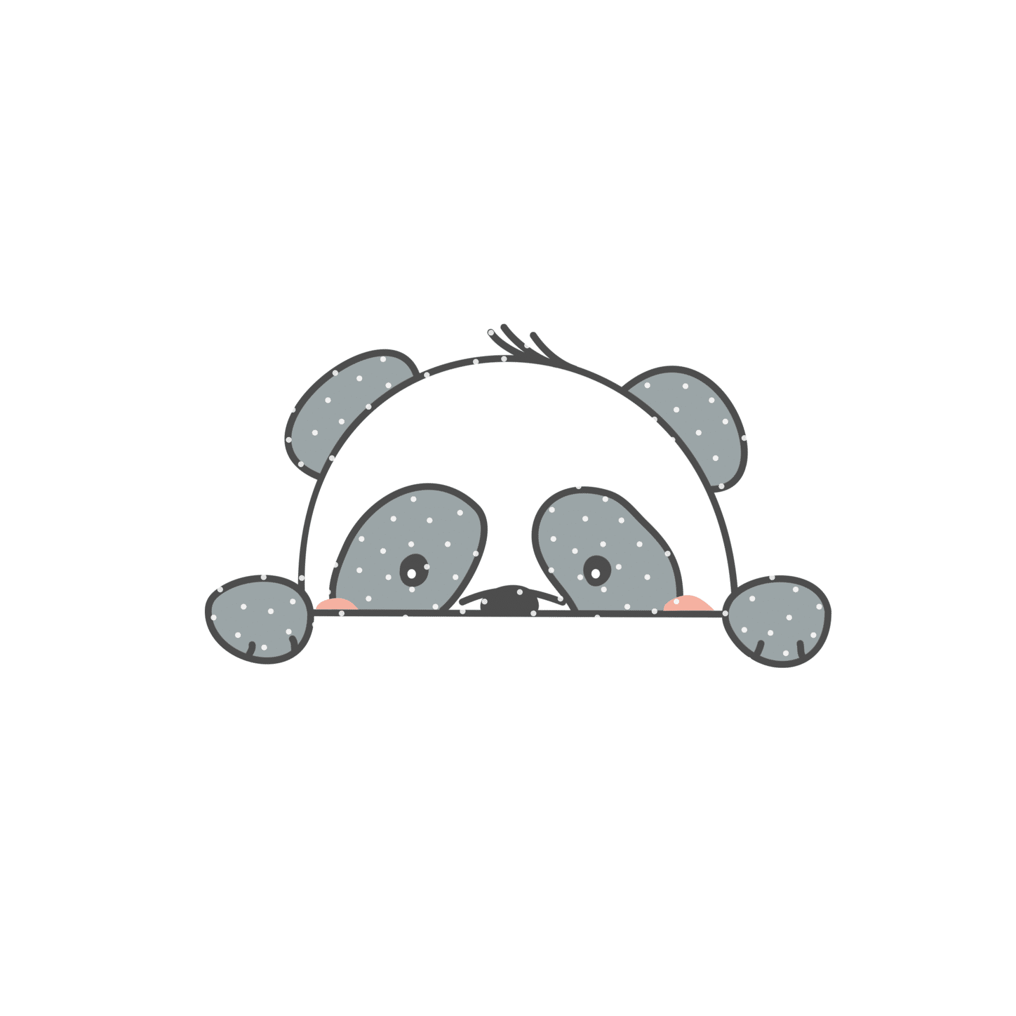 Plotterdatei "Peekaboo Panda"