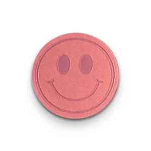 Weblabels Smiley Pink Iron-On