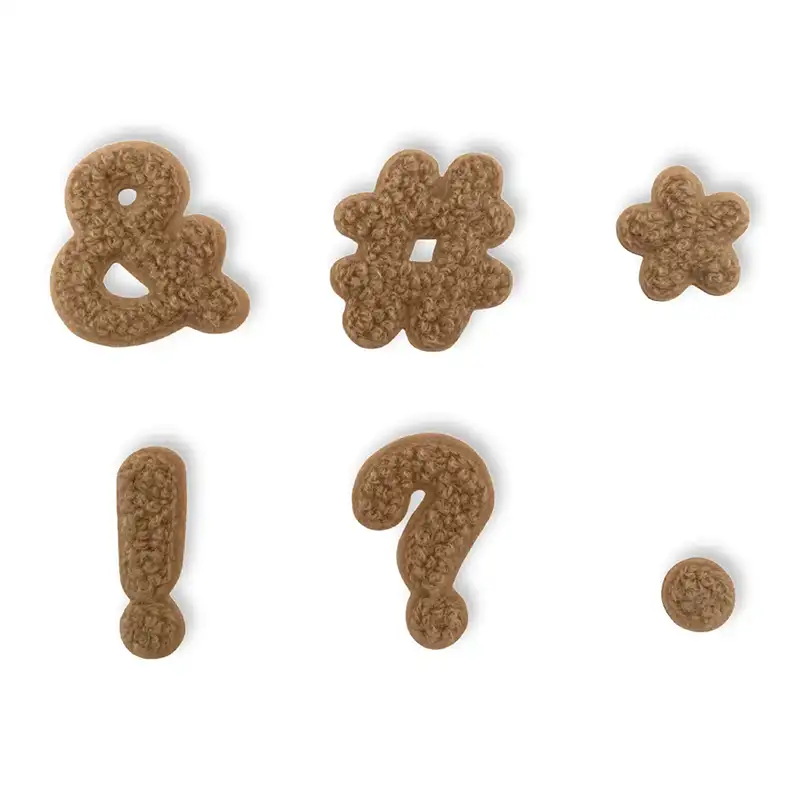 Loop-Patch Satzzeichen Hellbraun