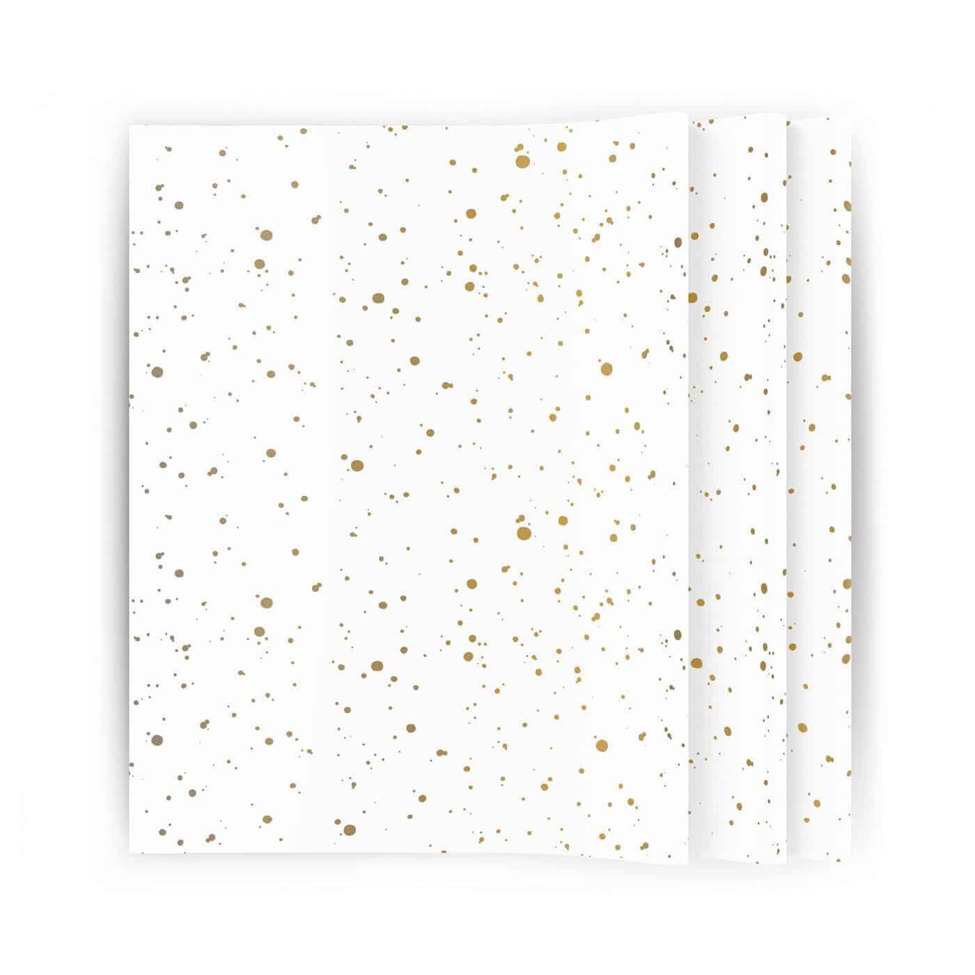 Seidenpapier Dots Gold 50x70cm