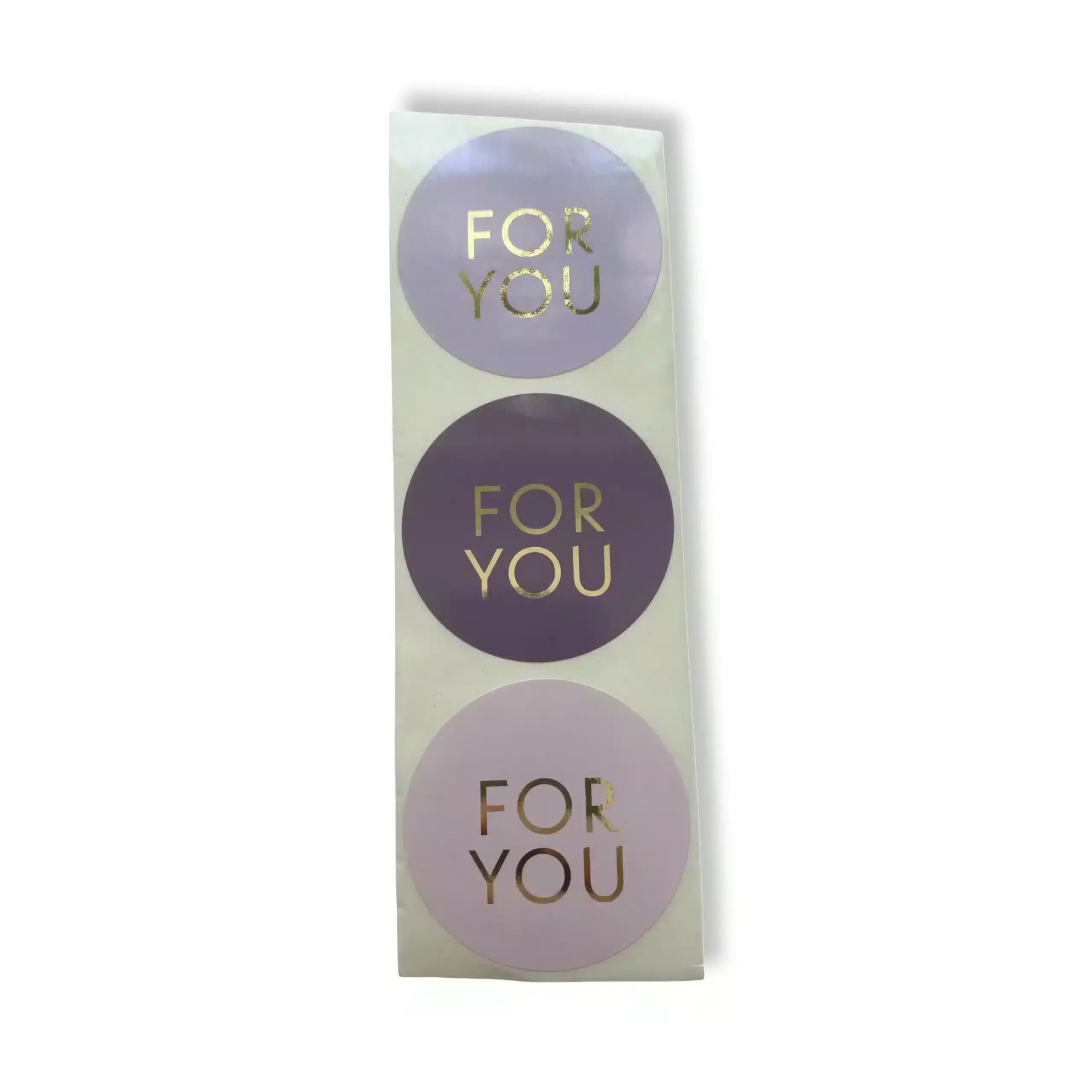 Sticker gold-Effekt FOR YOU lila 55mm