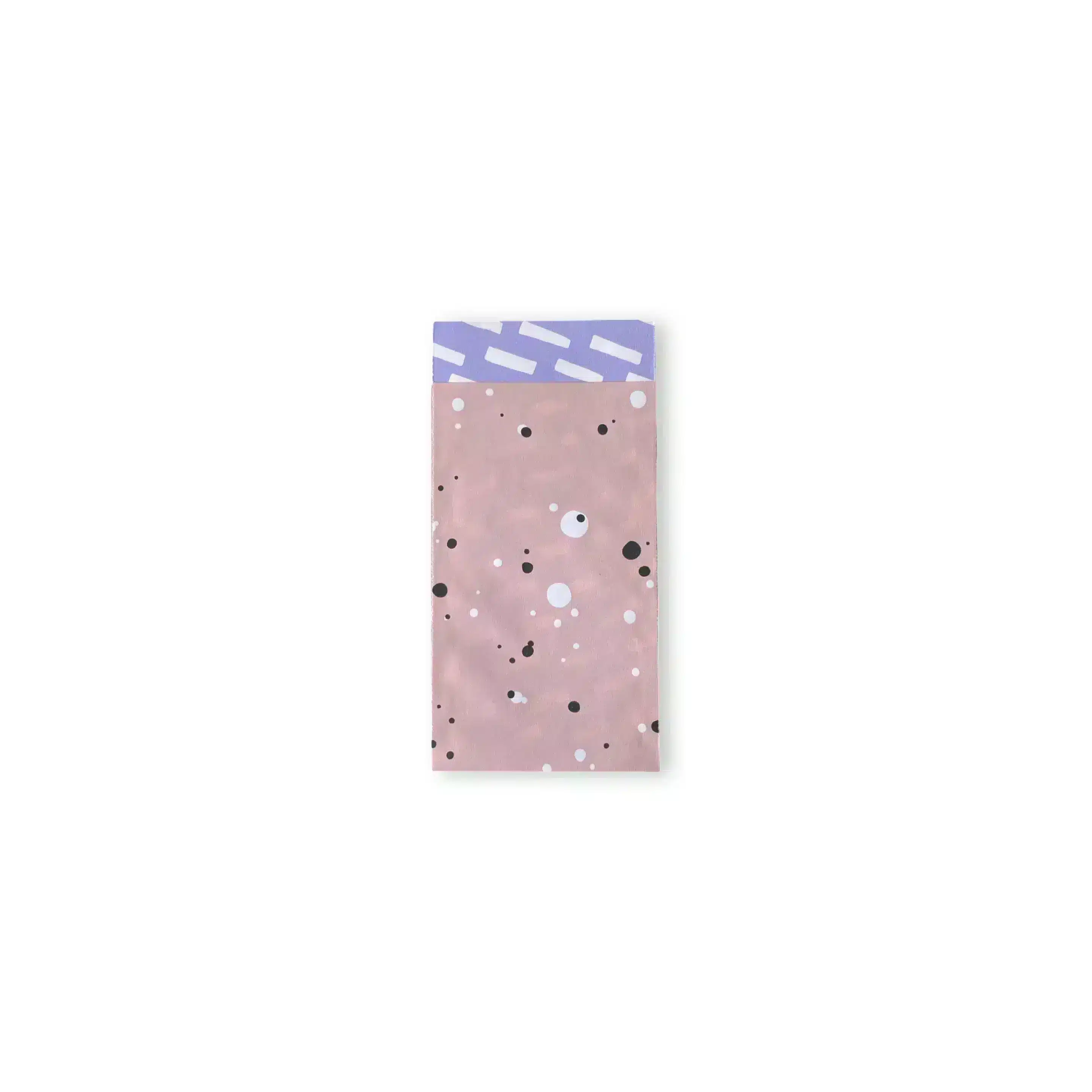 Papiertüte Rosa Splash/ lila 7x13 cm