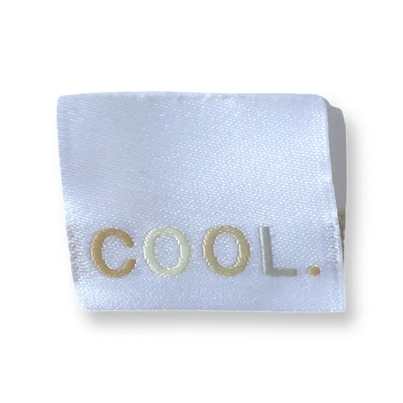 Weblabel weiß mit der Aufschrift cool.