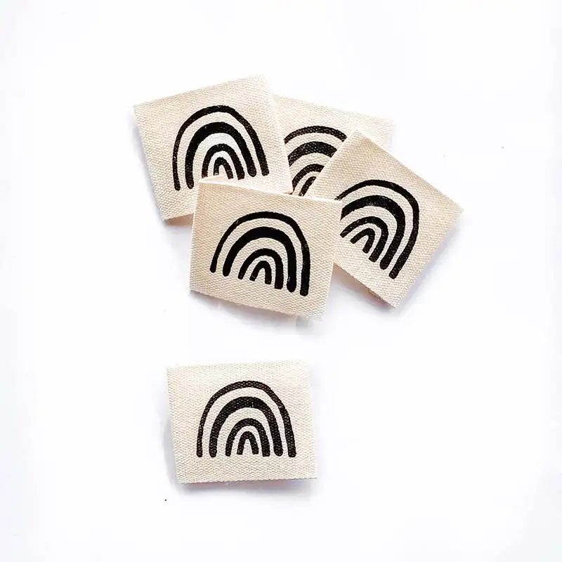 Baumwoll Labels Regenbogen