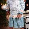 Jersey Stoff Trutru blau - Image 2