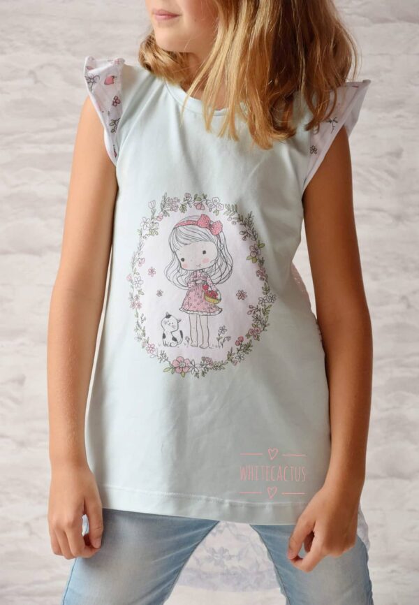 Jersey Stoff Erdbeermarie - Image 7