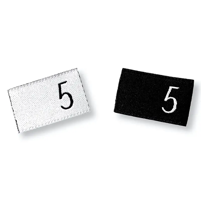 Weblabel 5 in schwarz und weiß