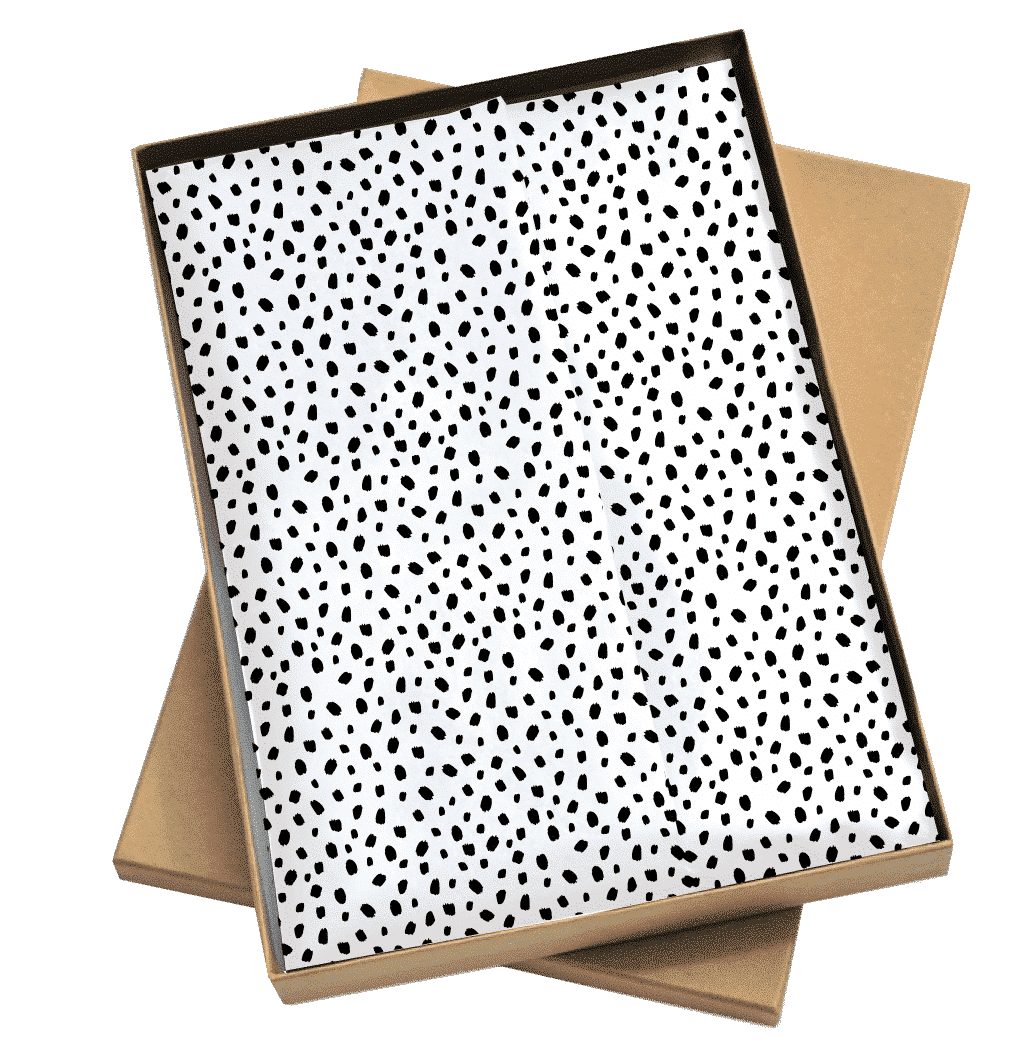 Seidenpapier Big-Dots weiss 50x70cm