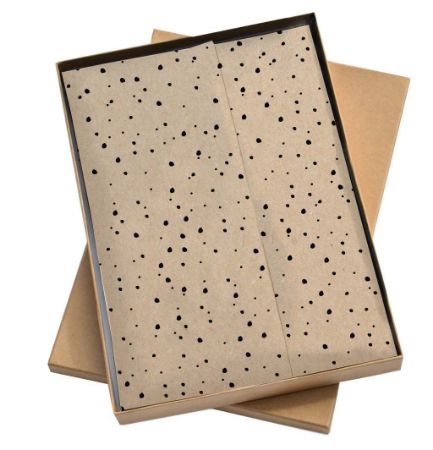 Seidenpapier Dots braun 50x70cm