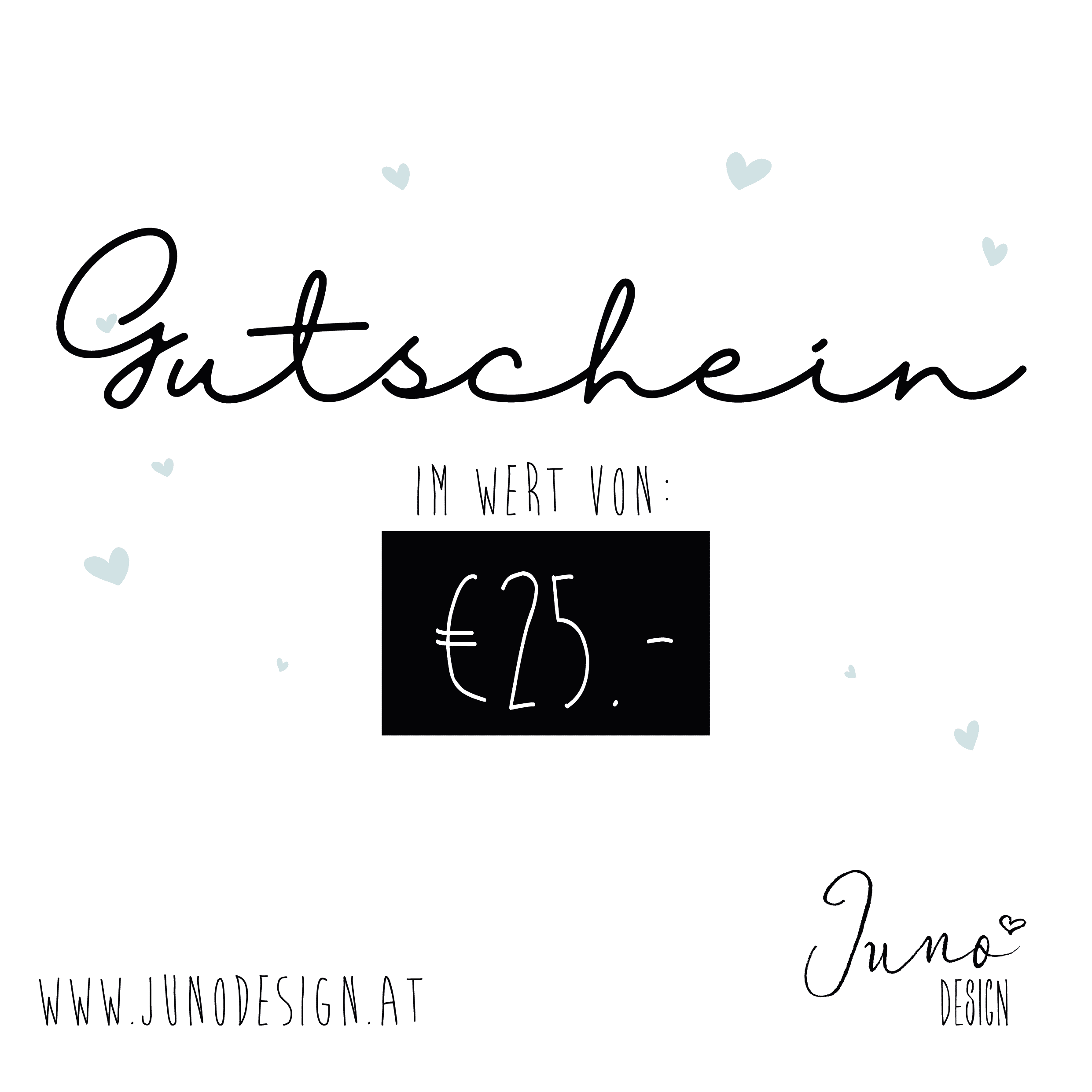 €25.- Geschenkgutschein